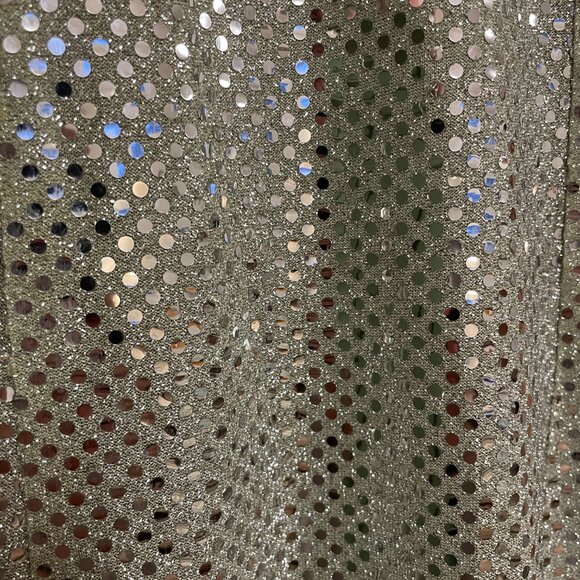 Vintage Two Roads Silver Sequin Evening Gown - Picture 3 of 4